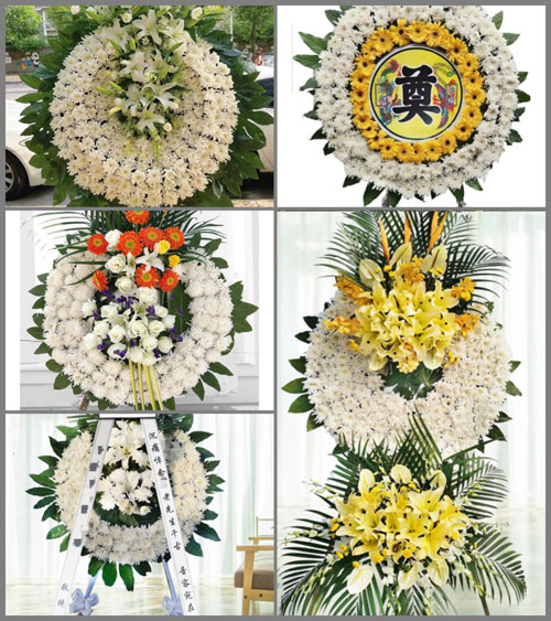 湖北黄冈市黄梅县柳林乡商子垸村花圈速递
